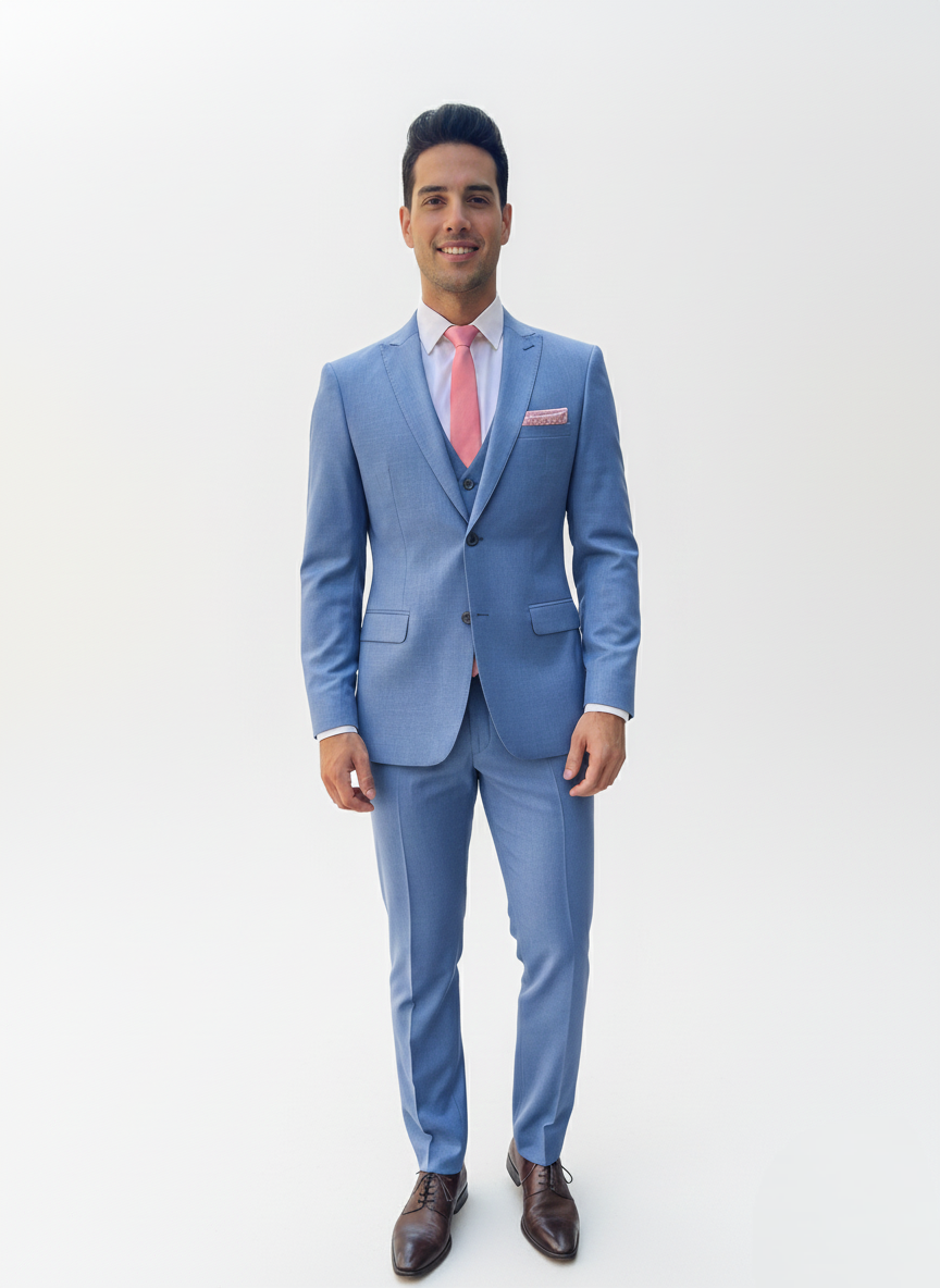 Terno azul serenity para formatura - Cristina Carneiro Rio de Janeiro