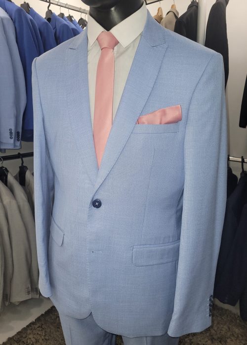 Terno Azul Celeste Masculino
